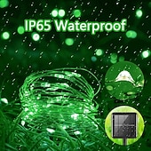 cheap Solar String Lights-Solar Copper Wire Lights Led Fairy Lights String Outdoor Waterproof Ground Plug Decorative Lights Christmas Lights