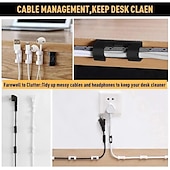 levne organizér kabelů-100/80/60/20ks kabel organizér klip přilnavý nabíječka spona stůl drát manažer kabel sluchátka linka kravaty usb držák klipy