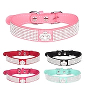 economico Collari, pettorine e guinzagli per cani-Prodotti per cani Prodotti per roditori Collari Cravatta / Papillon Regolabile Portatile Duraturo Esterno Marcia Strass
