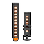 baratos Relógios Garmin-Pulseiras de Relógio para Garmin Fenix 7 Pro 6 5 Plus Epix Pro 47mm Approach S70 47mm S62 S60 Forerunner 955 255 945 745 Instinct 2 Marq Descent Quatix 22mm Silicone Substituição Alça 22mm Ajustável