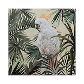 Large Handmade African Woman painting Hand Painted Oil Painting Wall Art Nordic Parrot African Woman Canvas Abstract Painting Wall Art Pictures home Decor Rolled Canvas No Frame Unstretched 20