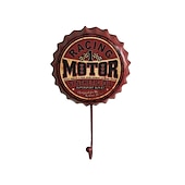billiga väggdekor i metall-1 st retro metallkrokar ölflaskkork mönster vattentäta hängkrokar perfekta för rum kök verandadörr &amp; hem förbättring utomhusinredning 10x16cm/4&#039;&#039;x6.3&#039;&#039;