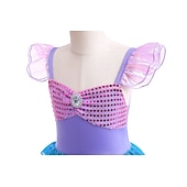 abordables Costumes pour filles-Sirène Sirène Princesse Aqua Robe Costume de soirée à thème Cosplay for Fille Enfant Carnaval Mascarade