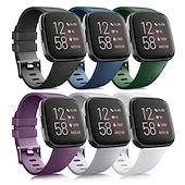 preiswerte Fitbit-Uhrenarmbänder-Smartwatch-Band Kompatibel mit Fitbit Versa 2 / Versa Lite / Versa SE / Versa Silikon Smartwatch Gurt Frauen Männer Sportarmband Ersatz Armband