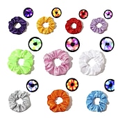 billige Originale gadgets-5 stk led lysende hårsnurrer lyser opp hårstrikker elastisk lett kvinner jenter hårbånd til halloween julefest