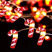 olcso Karácsonyi fények-napelemes karácsonyi hóember Mikulás cukorka tündérfüzér fények 4m 40 led 8 mód világítás kültéri ip65 vízálló füzér fények karácsonyi esküvő kert terasz fa party ünnep dekoráció