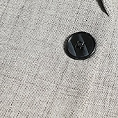billiga Herrars klassiska kavajer-Herr Kavaj Kvällsfest Alla hjärtans dag Varm Knapp Ficka Höst Vinter Slät Mode Streetwear Kavajslag Normal Ljus himmelblå Kaffe Grå Jacka