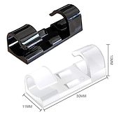 levne organizér kabelů-100/80/60/20ks kabel organizér klip přilnavý nabíječka spona stůl drát manažer kabel sluchátka linka kravaty usb držák klipy