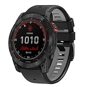 رخيصةأون عصابات ساعات Garmin-حزام إلى جارمين Fenix 7 7X 6 6X Pro Forerunner 955 945 935 Instinct 2X Solar Epix Approach S62 S60 Marq Descent G1 Quatix سيليكون إستبدال حزام 26mm 22mm تناسب سريع عصابة الرياضة معصمه