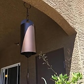 economico Hangings da parete all&#039;aperto-la campana della serenità della risonanza profonda, il campanello a vento eroico, la decorazione del giardino con campanelli a vento all&#039;aperto, campanelli a vento con foglie di metallo retrò