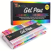 economico pittura, disegno e materiale artistico-penna gel glitter colore penna neutra penna a sfera penna conto mano stelle luminose lampeggianti per bambini colore speciale per prendere appunti