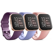 preiswerte Fitbit-Uhrenarmbänder-Smartwatch-Band Kompatibel mit Fitbit Versa 2 / Versa Lite / Versa SE / Versa Silikon Smartwatch Gurt Frauen Männer Sportarmband Ersatz Armband