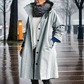 billige Kåper og trenchcoats-Dame Turjakke Vindjakke Vinter utendørs Vindtett Pustende Hurtigtørkende Lettvekt Ytterklær Jakke Topper Klatring Camping / fotturer / grotting Reise Sjø blå Svart Rosa Militærgrønn Rød