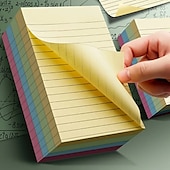 baratos materiais de pintura, desenho e arte-200 folhas/pacote notas adesivas autoadesivas linha horizontal simples bloco de notas azul rosa amarelo design kawaii adesivos bloco de papel de memorando