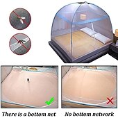 cheap Bed Canopies &amp; Drapes-Solid Color Simplicity Cool and Comfortable Mosquito Prevention Mosquito Net Comfortable Bedroom Mosquito Net Foldable Prevent Falling