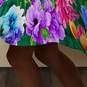 cheap 3D Flower Dress-Easter Girls&#039; 3D Floral Dress Long Sleeve 3D Print Fall Winter Vacation Sports &amp; Outdoor Daily Cute Casual Beautiful Kids 3-12 Years Casual Dress A Line Dress Above Knee Regular Fit
