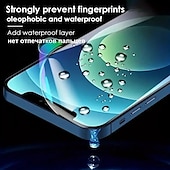 Χαμηλού Κόστους iPhone Προστατευτικά Οθόνης-5 τμχ Προστατευτικά Οθόνης Για Apple iPhone 16 iPhone 15 Pro Max Plus iPhone 15 Pro Max 14 Plus 13 12 11 Pro Max TPU Hydrogel Αντι φυσαλίδες Κατά των Δαχτυλιών Σούπερ Λεπτό Υποστηρίζεται 3D