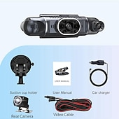 preiswerte Autofestplattenrekorder-Q9 1080p Neues Design / HD / 360 ° Überwachung Auto dvr 170 Grad Weiter Winkel 3 Zoll IPS Autokamera mit Nachtsicht / G-Sensor / Parkmodus 8 Infrarot-LEDs Auto-Recorder