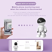 お買い得  屋内IPネットワークカメラ-1080p ipカメラパンチルト監視カメラ200ワットピクセルwifi ptzカメラワイヤレス双方向オーディオネットワークカメラベビーモニターホームセキュリティモーション検出セキュリティ監視ネットカメラ+ 16/32/64g tfカード(オプション)