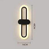 abordables Appliques murales LED-lightinthebox applique murale intérieure à LED liner desin 40 cm intérieur moderne simple applique murale LED lampe murale en silicone est applicable à la chambre à coucher salon salle de bain