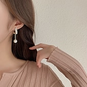 economico Orecchini-Per donna Perle Orecchini a goccia Gioiellerie Classico Prezioso Moda Semplice Orecchini Gioielli Bianco Per Matrimonio Feste 1 paio