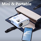 cheap Projectors-Mini Projector, Native 1080P Full HD 9000L SOPYOU Movie Outdoor Projector 4K Supported with 360° Tripod, Video Mini Portable Projector for HDMI, USB,TV Stick, PS5, iOS &amp;amp; Android