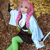 cheap Anime Wigs-mitsuri kanroji cosplay Demon Slayer: Kimetsu no Yaiba Kanroji Mitsuri Cosplay Wigs Women&#039;s Braid 40 inch Heat Resistant Fiber Plaited Pink Adults&#039; Anime Wig Halloween Wig