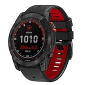 رخيصةأون عصابات ساعات Garmin-حزام إلى جارمين Fenix 7 7X 6 6X Pro Forerunner 955 945 935 Instinct 2X Solar Epix Approach S62 S60 Marq Descent G1 Quatix سيليكون إستبدال حزام 26mm 22mm تناسب سريع عصابة الرياضة معصمه