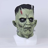 abordables Accesorios-frankenstein Científico Máscara Accesorios de Halloween Adulto Hombre Mujer Gracioso Disfraz de miedo Víspera de Todos los Santos Carnaval Disfraz de carnaval fácil