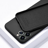 levne Pouzdra pro iPhone-telefon Carcasă Pro iPhone 15 Pro Max Plus iPhone 14 13 12 11 Pro Max Plus X XR XS Zadní kryt Pouzdro z tekutého silikonu Nárazuvzdorné Pevná barva Silikonový gel Silikon