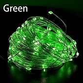 abordables Guirlandes lumineuses à piles-Guirlande lumineuse LED élégante pour réception de mariage, alimentée par USB/batterie, fil de cuivre, guirlande lumineuse pour fête, mariage, lumières de Noël, décoration