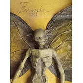 cheap Halloween Hanging &amp; Tabletop Decorations-Halloween Mummified Fairy Display Box Solid Mdf Rectangle Distressed Wooden Hard Gift Durable Scary Mummy Skeleton With Wing Decoration Living Room Supplies