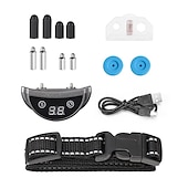 abordables Dressage pour chiens-Entrainement de chien Collier anti-aboiement Collier de choc Dispositif anti aboiement Sans-Fil Chien Multifonction Chien Chat Animaux de Compagnie Etanche Anti-aboiement Automatique Rechargeable