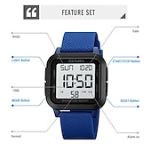 abordables Relojes digitales-Reloj Digital Militar Impermeable SKMEI 1894 para Hombre Reloj Deportivo Resistente a Impactos Estilo Electrónico de Moda