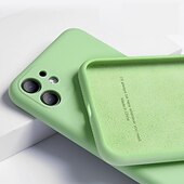 levne Pouzdra pro iPhone-telefon Carcasă Pro iPhone 15 Pro Max Plus iPhone 14 13 12 11 Pro Max Plus X XR XS Zadní kryt Pouzdro z tekutého silikonu Nárazuvzdorné Pevná barva Silikonový gel Silikon