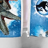 cheap Boy&#039;s 3D Animals-Boys 3D Animal Dinosaur Coat Long Sleeve Fall Winter Active Streetwear Cool Kids 3-12 Years Vacation Street Daily Regular Fit