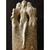 cheap Statues-Three Goddess Embracing Statue, Handmade Resin Goddess Figurine Decor, Modern Statue for Home Living Room Office Decor, for Women