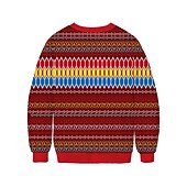 olcso Vicces karácsonyi pulóverek és pulóverek-Karácsony Alpaka Pullover Vicces karácsonyi pulóver Állat minta 3D nyomtatás 3D Grafikus Kompatibilitás Páros Férfi Női Felnőttek Karácsony 3D nyomtatás Parti Fesztivál