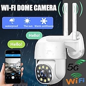 זול מצלמות רשת IP פנימיות-מצלמה אלחוטית wifi ip dome, מצלמת מעקב חיצונית עמידה למים, מצלמה במעגל סגור ir מצלמה לזיהוי תנועה, רשת אודיו דו כיוונית ptz מצלמת אבטחה ביתית לתינוק, חנות, משרד, חיית מחמד, זקן