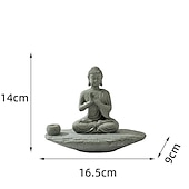 levne Sochy-socha buddhy - ideální pro zenovou zahradu, rybí akvárium, jógu, bonsaje a další - duchovní dekorace feng shui a ozdoby čajovníku pro štěstí