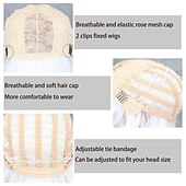 economico Parrucche trendy sintetiche-parrucca bianca corta con frangia parrucche di capelli bianchi ondulati per le donne parrucche sintetiche ondulate di lunghezza della spalla bianca parrucche dall&#039;aspetto naturale parrucca in fibra