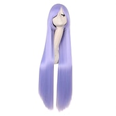 cheap Party Wigs-40 100cm Anime Costume Long Straight Cosplay Wig Party Wig Carnival Cosplay Party Wigs