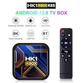 رخيصةأون تي في بوكس-صندوق التلفزيون الذكي hk1 rbox k8s android 13 8k android tv box rgb light 4gb 64gb wifi6 Dual wifi 2023 pk android 12 6k