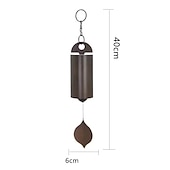 economico Hangings da parete all&#039;aperto-la campana della serenità della risonanza profonda, il campanello a vento eroico, la decorazione del giardino con campanelli a vento all&#039;aperto, campanelli a vento con foglie di metallo retrò