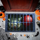 olcso Halloween hálószoba-halloween bohóc padlószőnyeg lábtörlő 3D nyomtatás csapda nappali hálószoba éjjeli szőnyeg