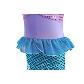 abordables Costumes pour filles-Sirène Sirène Princesse Aqua Robe Costume de soirée à thème Cosplay for Fille Enfant Carnaval Mascarade