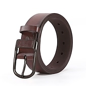 voordelige Herenriemen-Voor heren Riem van imitatieleer PU-riem Zwart 1 # Zwart 2 # Legering Effen Alledaagse kleding Uitgaan Weekend