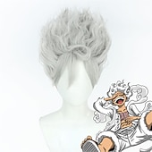 billige Anime parykker-anime one piece gear 5 luffy golden nika cosplay parykker cosplay party parykker halloween parykker
