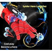 billige Originale leker-spider launcher spider silke spider hero mann spinner silke hansker svarte barneleke gutt myke kuler kan lanseres halloween gave til julegaver