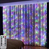 levne USB String světla-Světelné řetězy 100/200/300 LED diody 1 sada Teplá bílá Bílá Červená Okno / Závěs / Rampouch světla Dovolená 5 V